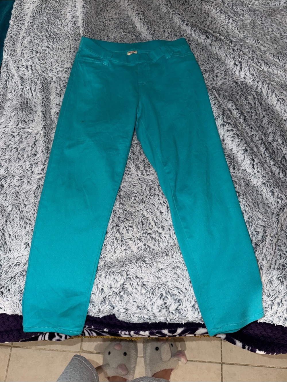 Teal Capri Jeggings